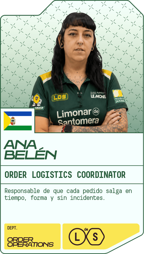 Ana Belén — Order Logistics Coordinator
