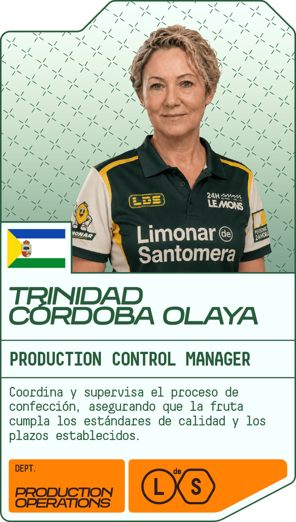 Trinidad Córdoba Olaya — Production Control Manager